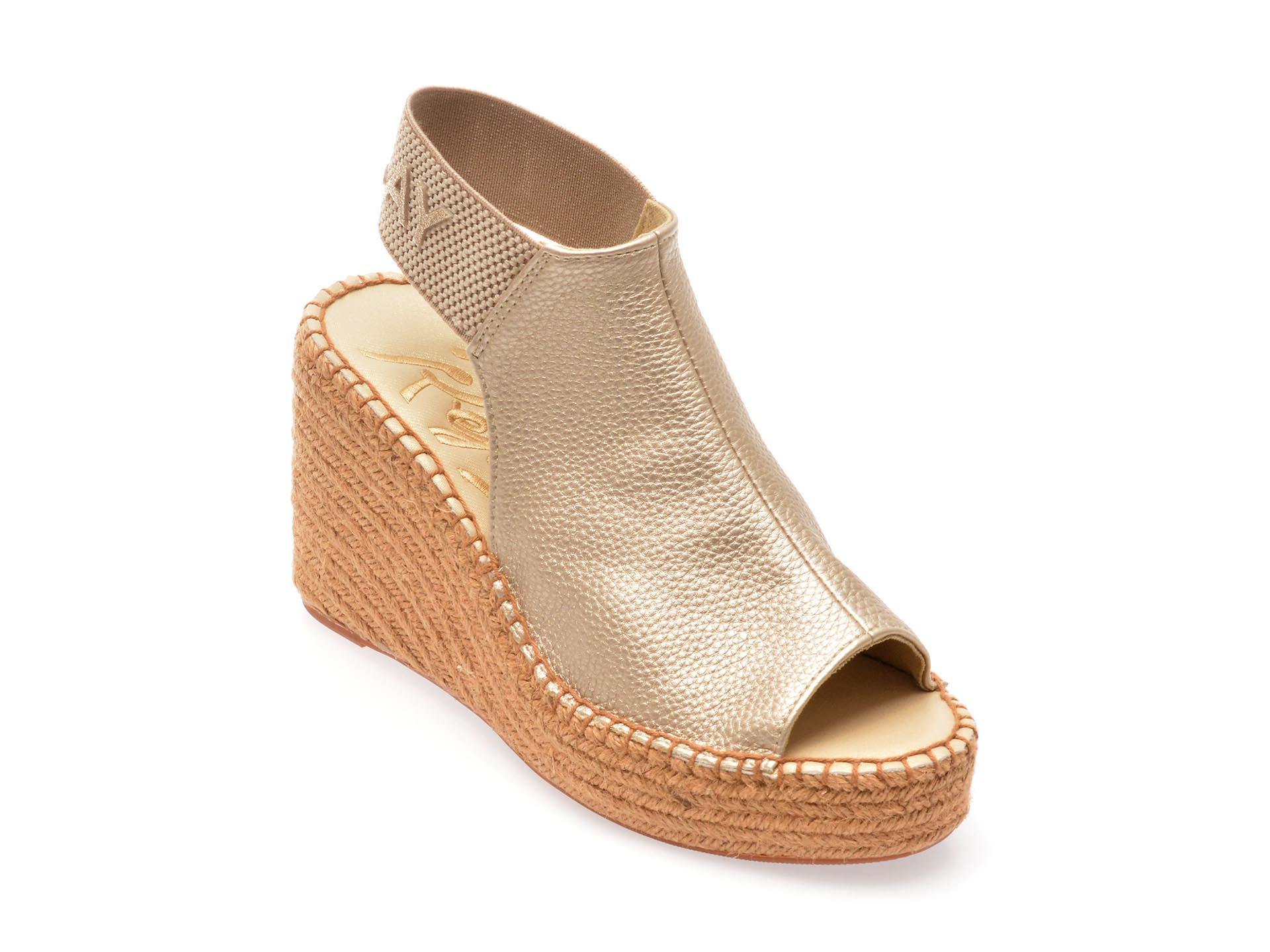 Sandale casual REPLAY aurii, WP4G08S, din piele ecologica 1 Sandale casual REPLAY aurii