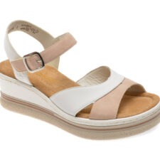 Sandale casual RIEKER albe