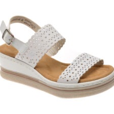 Sandale casual RIEKER albe