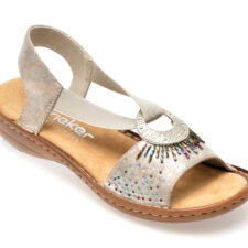 Sandale casual RIEKER argintii