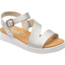 Sandale casual RIEKER argintii