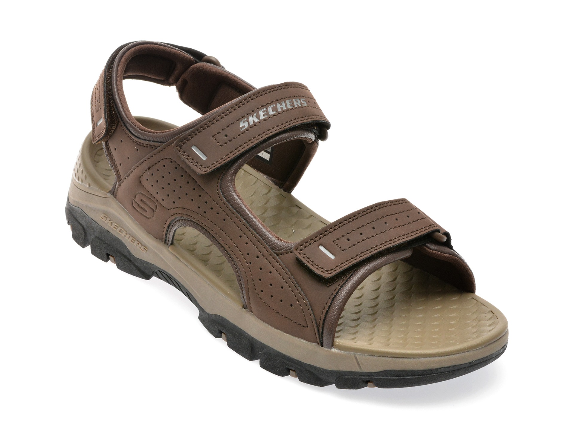 Sandale casual SKECHERS maro, 204105, din piele ecologica 1 Sandale casual SKECHERS maro