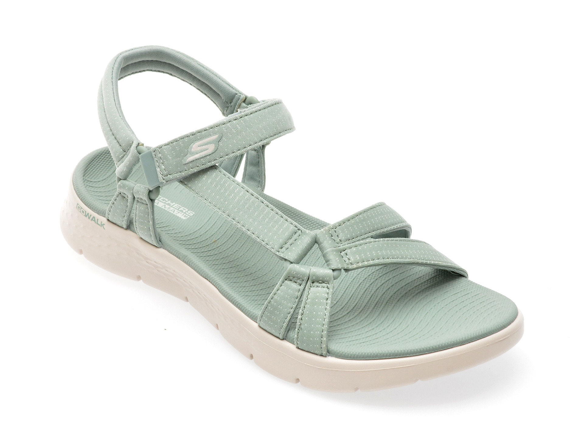 Sandale casual SKECHERS verzi, 141451, din material textil 1 Sandale casual SKECHERS verzi