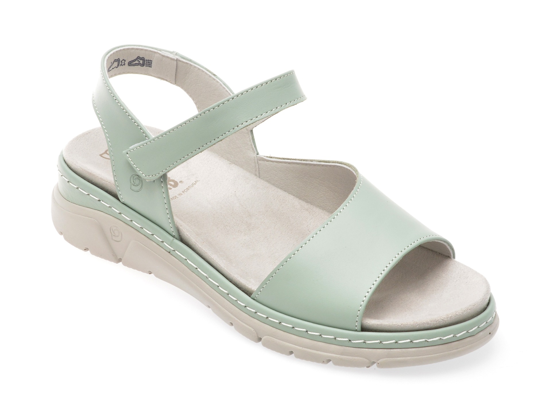 Sandale casual SUAVE verzi, 12528, din piele naturala 1 Sandale casual SUAVE verzi