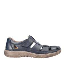 Sandale casual - barbati -  ANTISTRESS - 03578-14 bleumarin - piele naturala