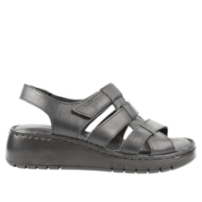 Sandale casual - dama -  016 4030 negru - piele naturala