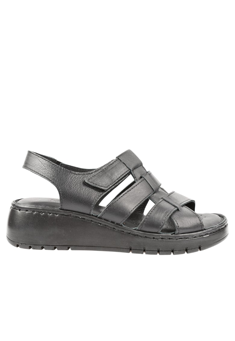 Sandale casual - dama - 016 4030 negru - piele naturala 1 Sandale casual - dama - 016 4030 negru - piele naturala