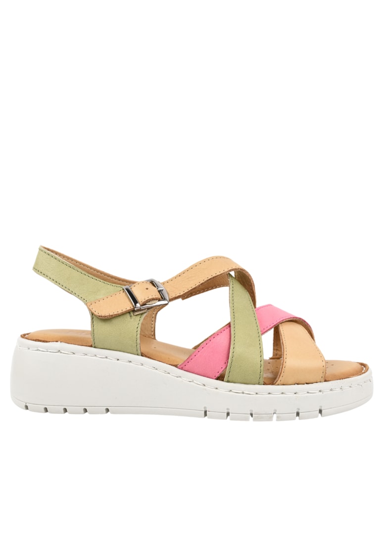 Sandale casual - dama - 016 4079 bej - piele naturala - ortopedic 1 Sandale casual - dama - 016 4079 bej - piele naturala - ortopedic