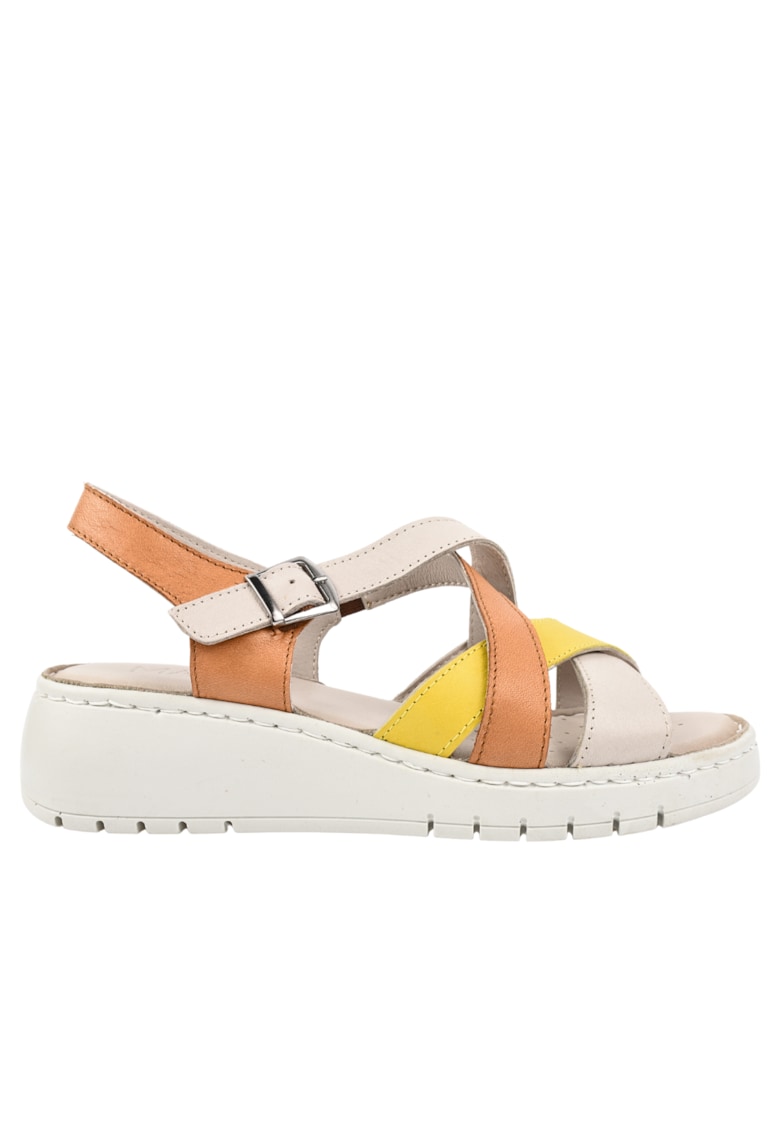 Sandale casual - dama - 016 4079 gri - piele naturala 1 Sandale casual - dama - 016 4079 gri - piele naturala