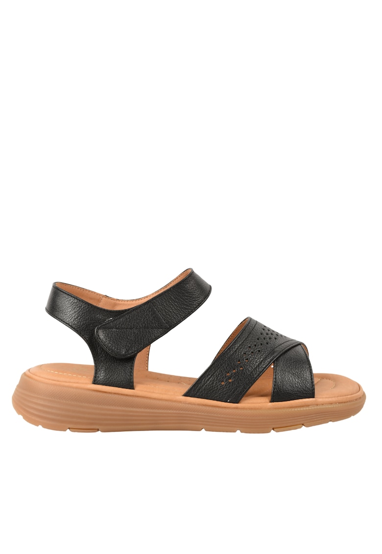 Sandale casual - dama - 33180 negru - piele naturala 1 Sandale casual - dama - 33180 negru - piele naturala