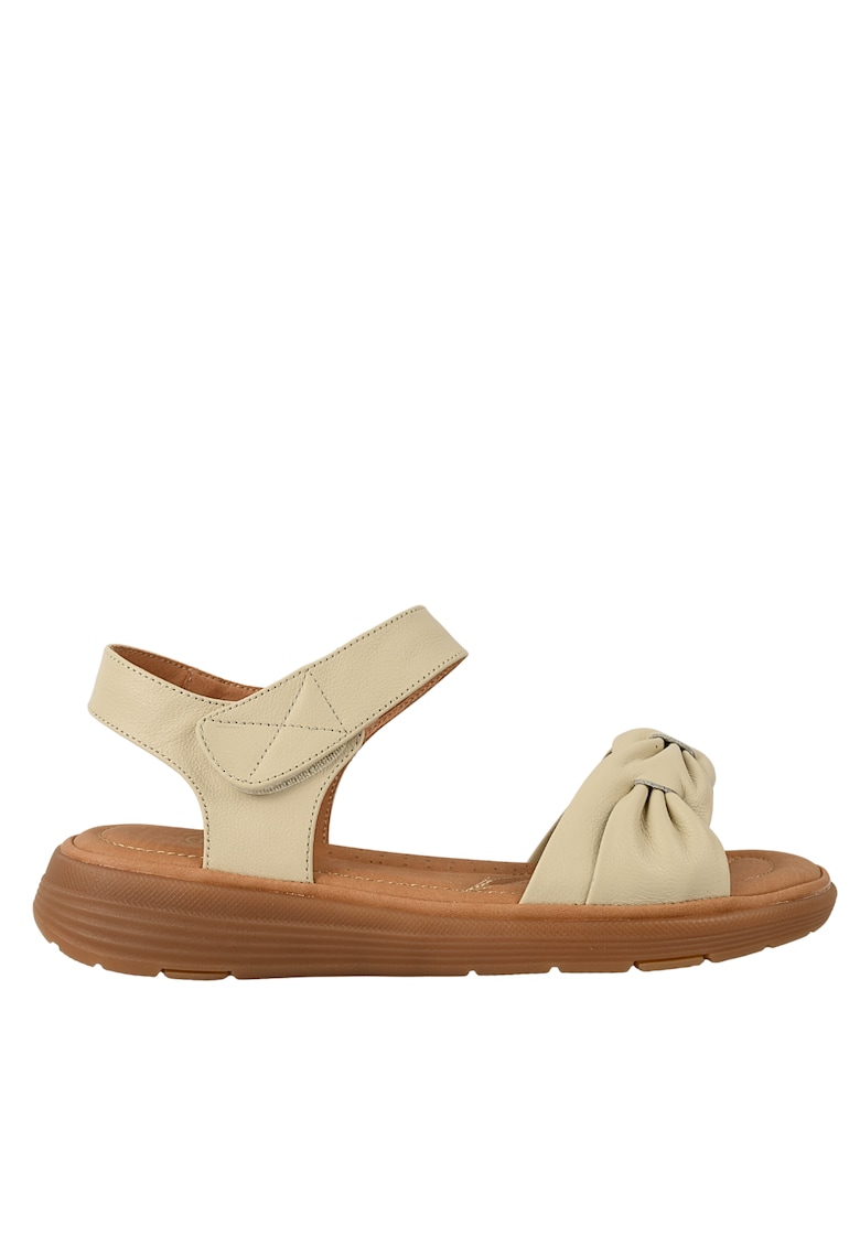 Sandale casual - dama - 33193 crem - piele naturala 1 Sandale casual - dama - 33193 crem - piele naturala