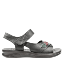 Sandale casual - dama -  3602Q06 negru - piele naturala