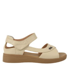 Sandale casual - dama -  50027 crem - piele naturala 50027