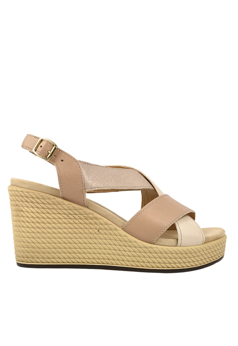 Sandale casual - dama - 559080 auriu - piele naturala - platforma 1 Sandale casual - dama - 559080 auriu - piele naturala - platforma