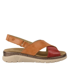 Sandale casual - dama -  AIR FUNCTION SYSTEM - 12505VT rosu - piele naturala