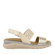 Sandale casual - dama -  AIR FUNCTION SYSTEM - 12514A auriu - piele naturala