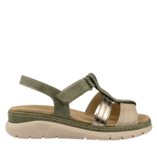 Sandale casual - dama -  AIR FUNCTION SYSTEM - 12530 kaki - piele naturala