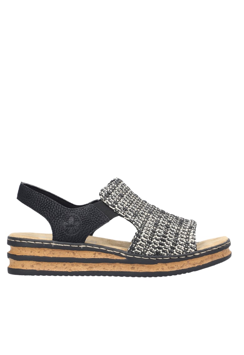 Sandale casual - dama - ANTISTRES - 62971-00 negru - textil 1 Sandale casual - dama -  ANTISTRES - 62971-00 negru - textil