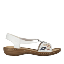 Sandale casual - dama -  ANTISTRESS - 608B4-80 alb - piele ecologica