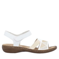 Sandale casual - dama -  ANTISTRESS - 608C4-80 alb - piele ecologica