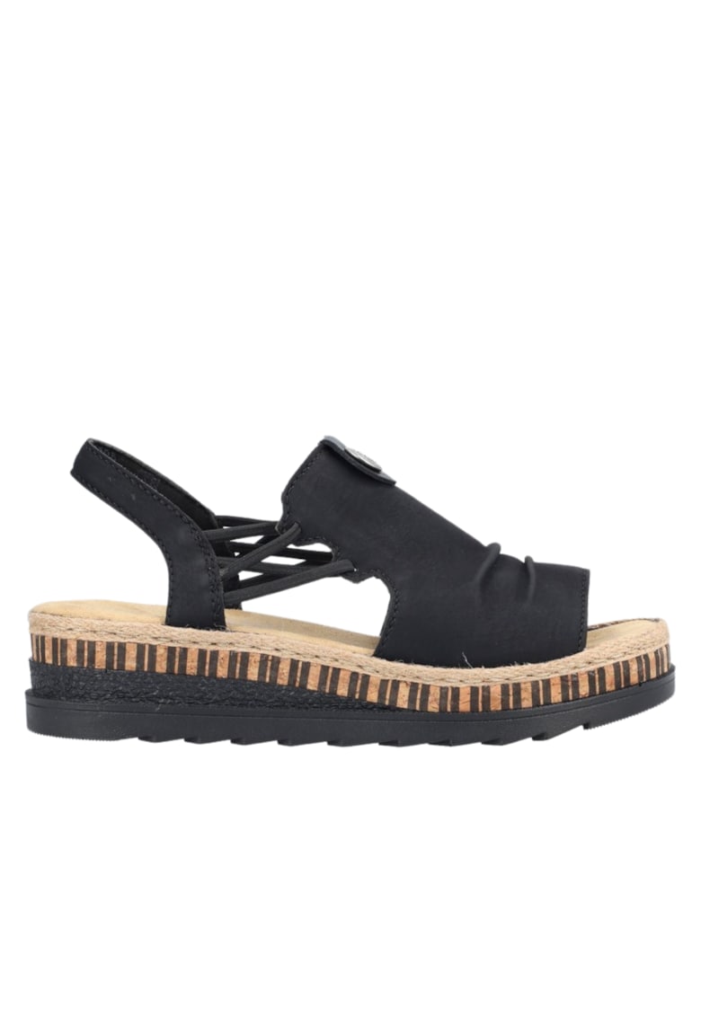 Sandale casual - dama - ANTISTRESS - V7972-00 negru - piele ecologica 1 Sandale casual - dama -  ANTISTRESS - V7972-00 negru - piele ecologica