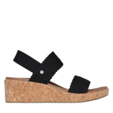 Sandale casual - dama -  ARCH FIT BEVERLEE- SPRINGY FEELS - 119981-BLK negru - textil - platforma