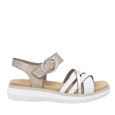Sandale casual - dama -  D2K55-90 alb - piele ecologica