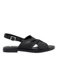 Sandale casual - dama -  D3674-00 negru - piele ecologia D3674-00