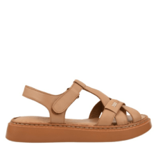 Sandale casual - dama -  D56-223 taupe - piele naturala