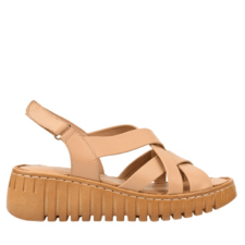 Sandale casual - dama -  D56-755 taupe - piele naturala