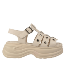 Sandale casual - dama -  DL40002 alb - piele naturala