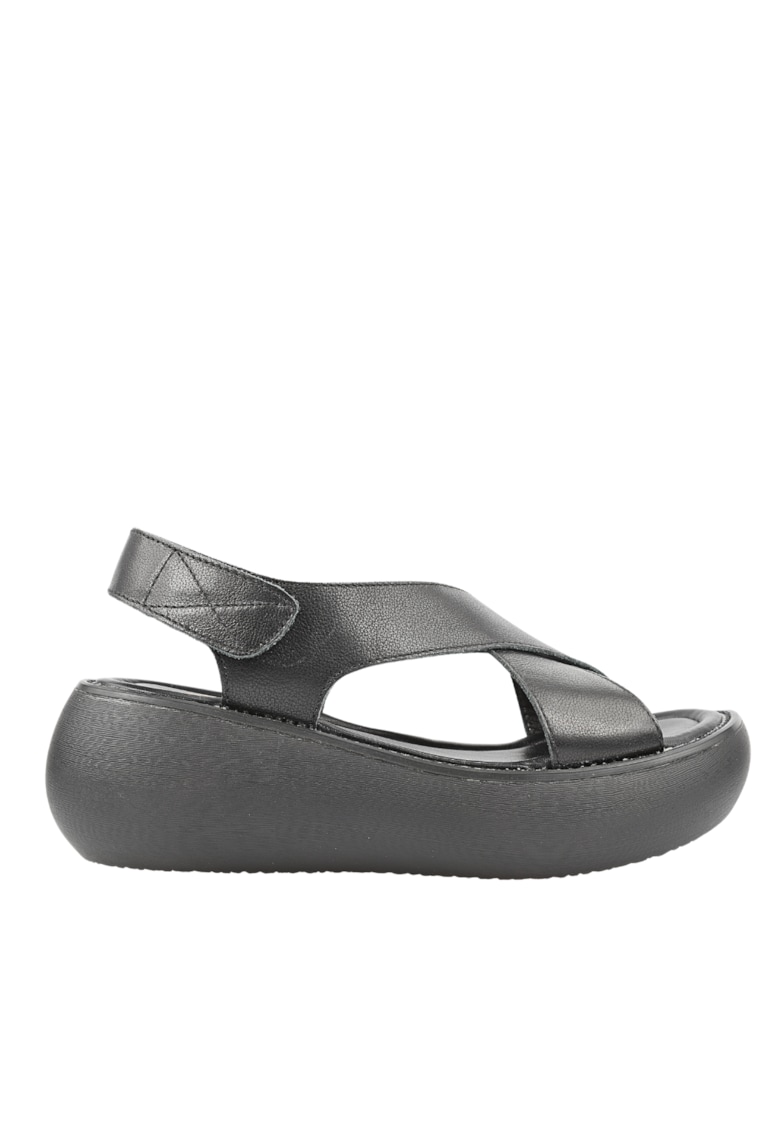 Sandale casual - dama - FF01 negru - piele naturala 1 Sandale casual - dama - FF01 negru - piele naturala