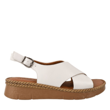 Sandale casual - dama -  KL60020D alb - piele naturala