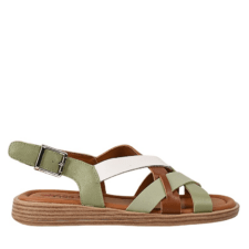 Sandale casual - dama -  KL60022B verde - piele naturala