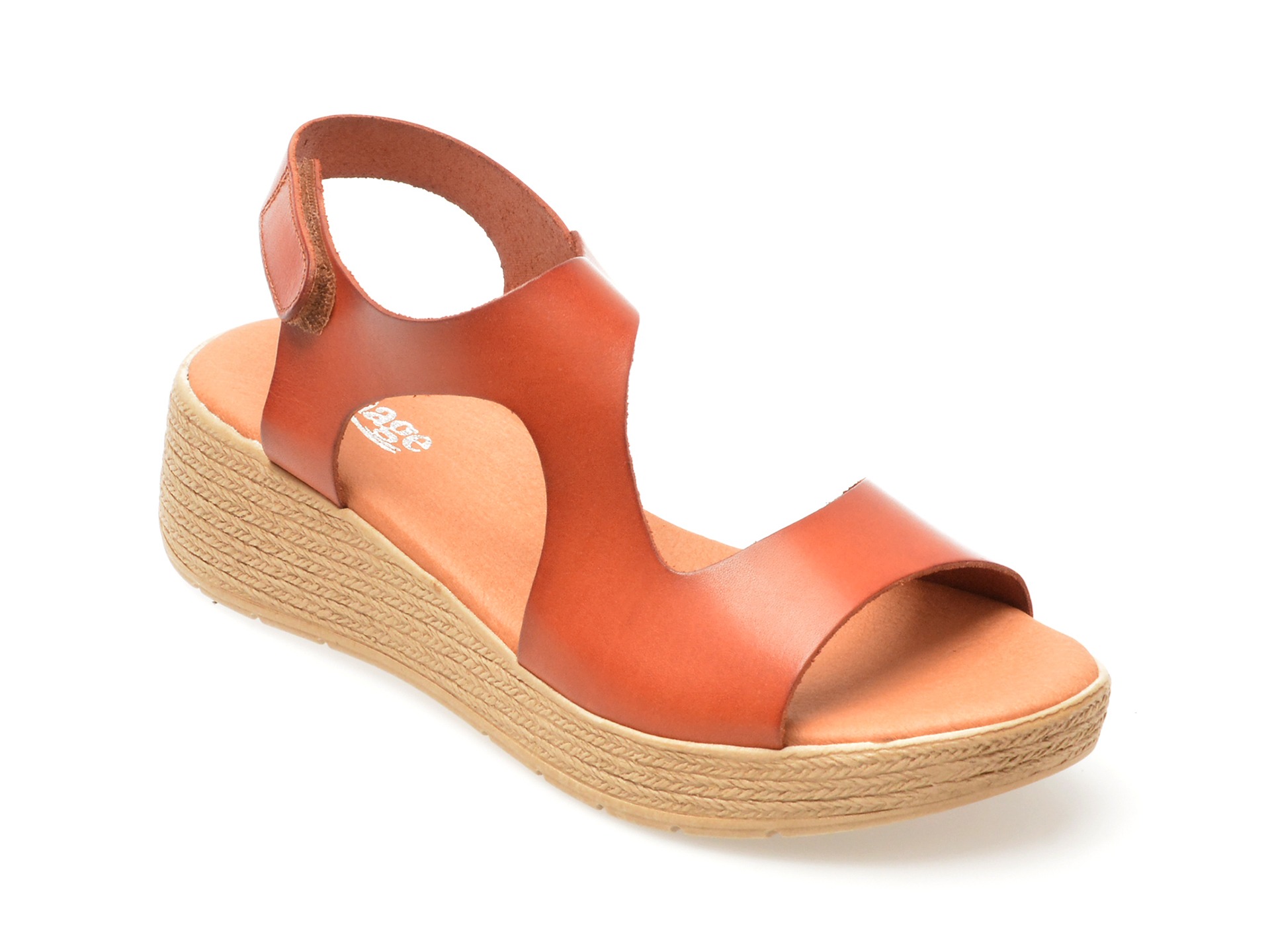 Sandale casusl IMAGE maro, DUSAMBE, din piele naturala 2 Sandale casusl IMAGE maro