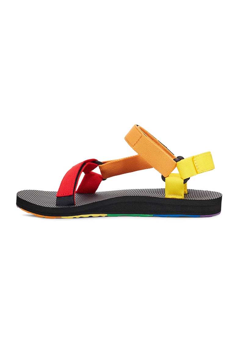 Sandale colorblock de material textil 1 Sandale colorblock de material textil