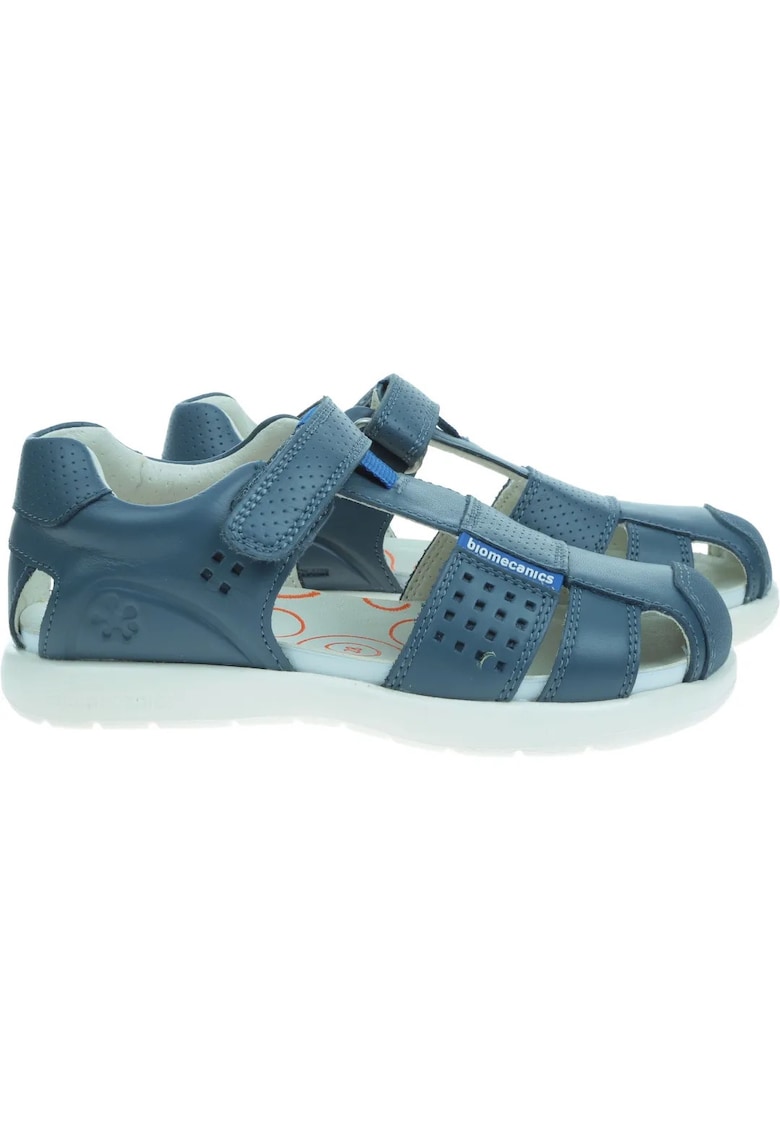 Sandale copii - Bioevolution - culoare albastru - material textil - piele 1 Sandale copii - Bioevolution - culoare albastru - material textil - piele