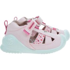 Sandale copii  Biogateo 252184-C032 Textil - roz - 23EU