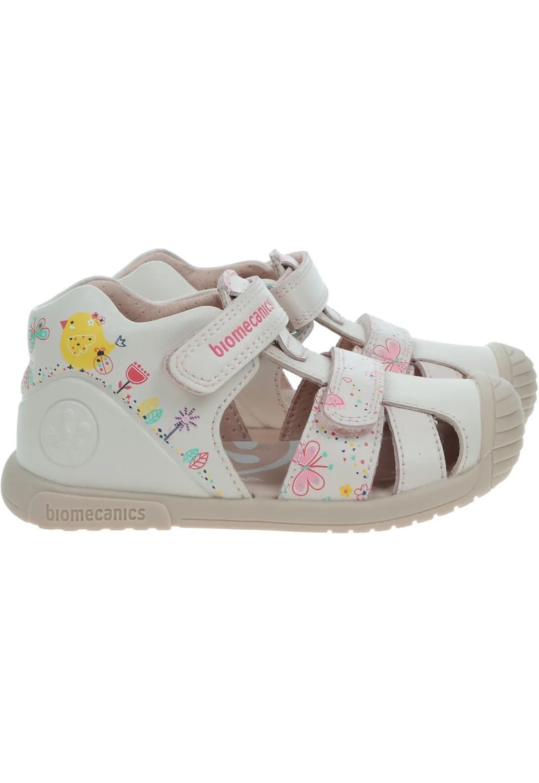 Sandale copii Biogateo - piele naturala - alb - marime 1 Sandale copii Biogateo - piele naturala - alb - marime