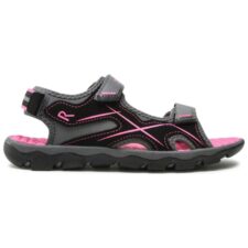 Sandale copii  Drift - negru si roz - talpa rezistenta - material cu uscare rapida -