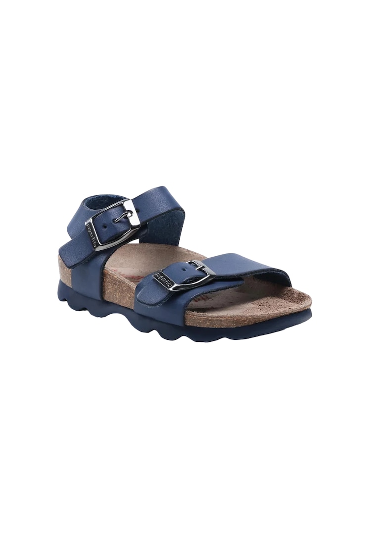 Sandale copii - Piele naturala - Albastru/Maro - 1 Sandale copii - Piele naturala - Albastru/Maro -