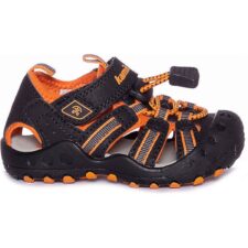 Sandale copii -  Plastic/EVA - Marime 21 - Negru/Portocaliu