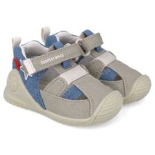 Sandale copii baieti din textil  252176-B103 - 19 - Gri