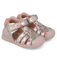 Sandale copii fete din piele naturala  252103-B122