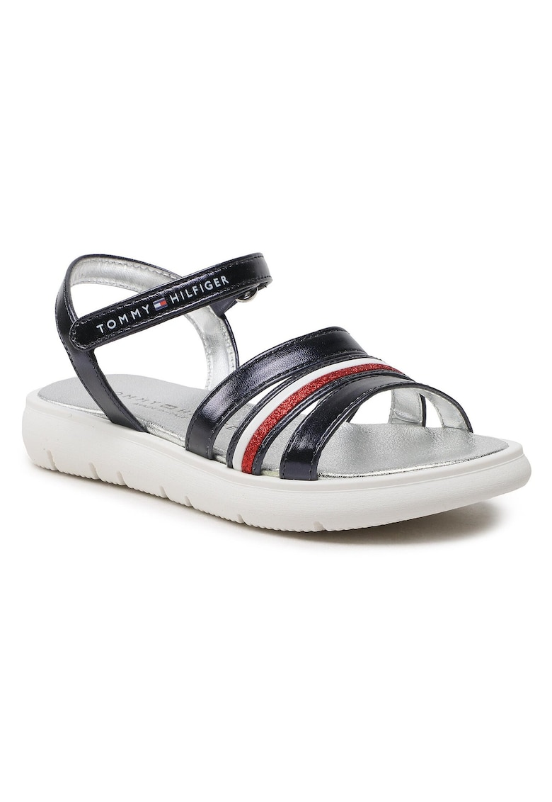 Sandale copii - piele ecologica - bleumarin - pentru fete 1 Sandale copii - piele ecologica - bleumarin - pentru fete