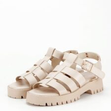 Sandale crem cu talpa groasa 5884 132 14869