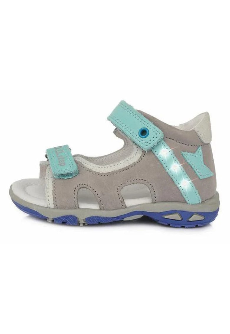 Sandale cu Luminite Baieti - din Piele - cu Scai - AC290-101B 1 Sandale cu Luminite Baieti - din Piele - cu Scai - AC290-101B