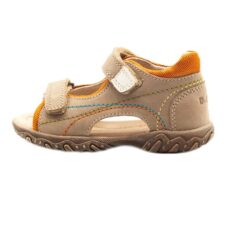 Sandale cu Scai Baieti -  Inchise la Spate - din Piele - Maro - AC625-28E - Maro