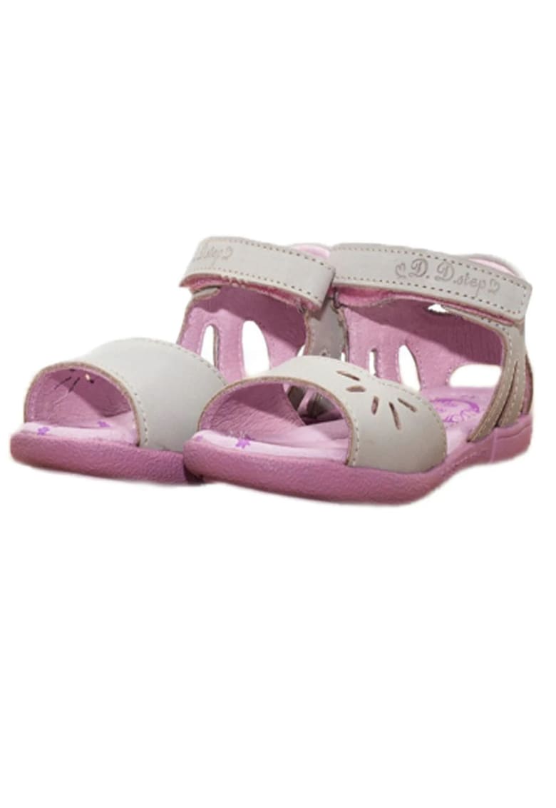 Sandale cu Scai - din Piele - Inchise la Spate - AC048-802 1 Sandale cu Scai -  din Piele - Inchise la Spate - AC048-802