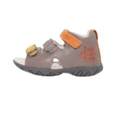 Sandale cu Talpa Flexibila -  pentru Baieti - din Piele - AC625-24A - Gri -